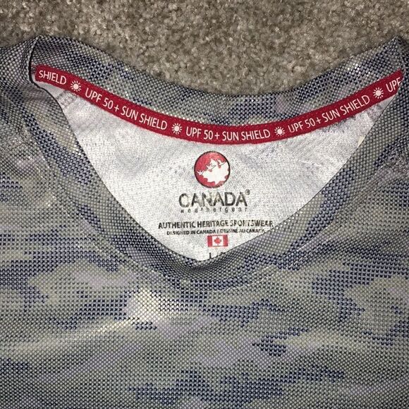 Solar Knit NEW Canada Weather Gear Fishing Digi camouflage Long Sleeve Shirt-L - Picture 2 of 7